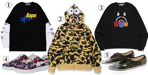 replica bape clothing|replica bape figurines.